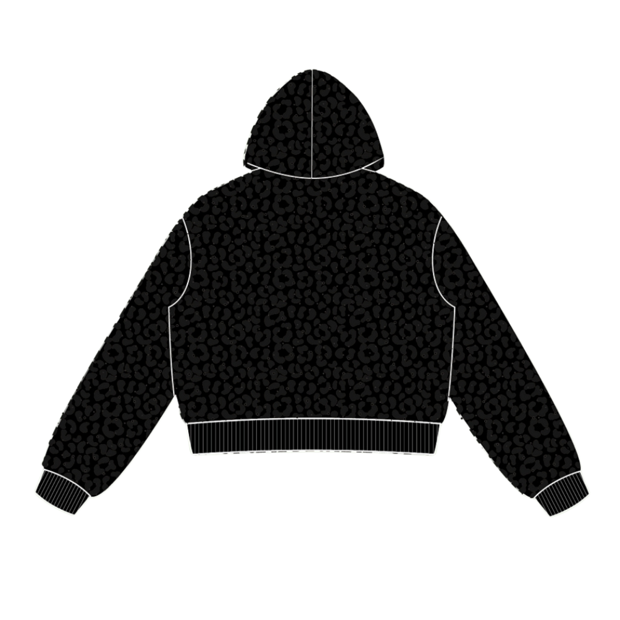 "EXOTIC" Black Jaguar Zip-Up