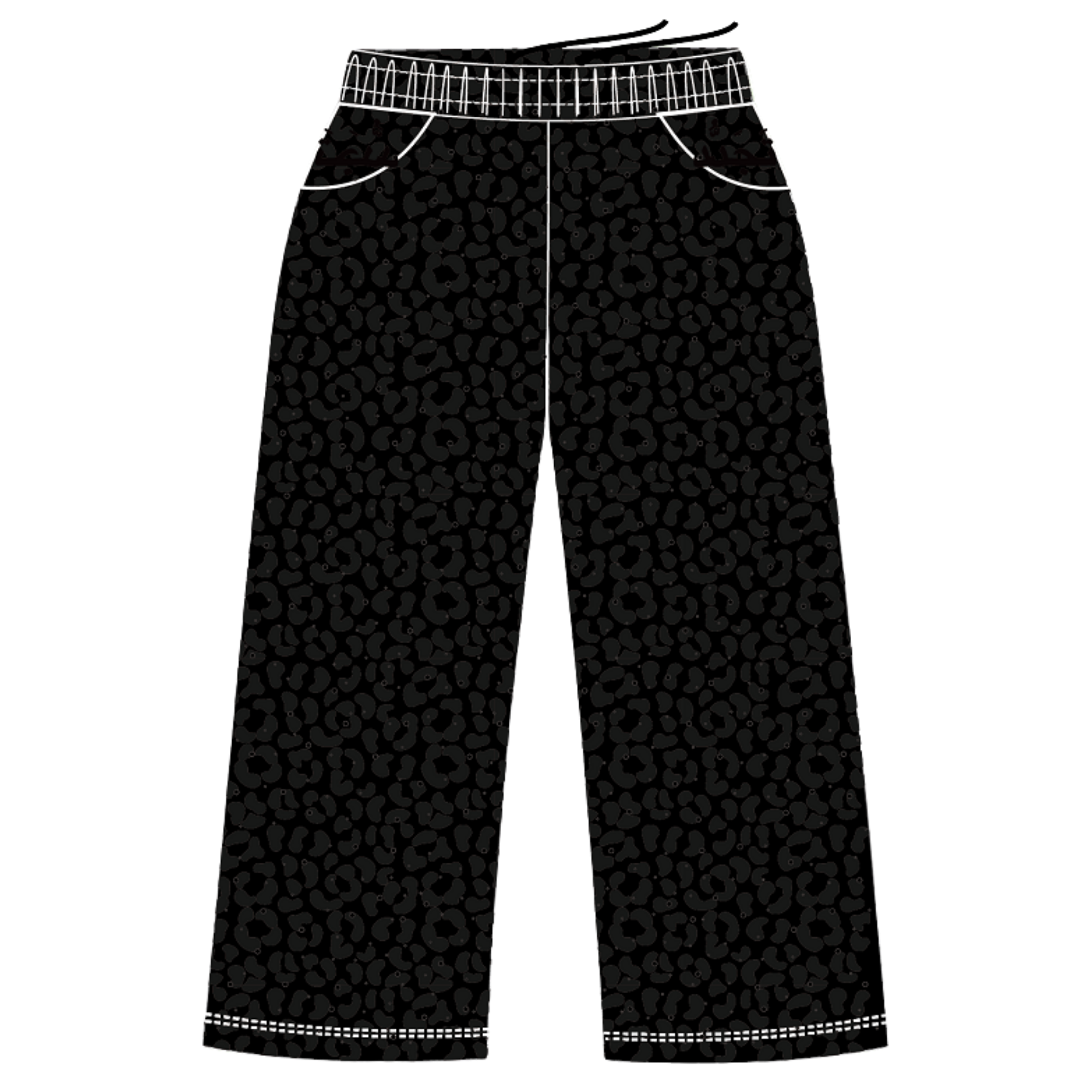 "EXOTIC" Black Jaguar Sweats
