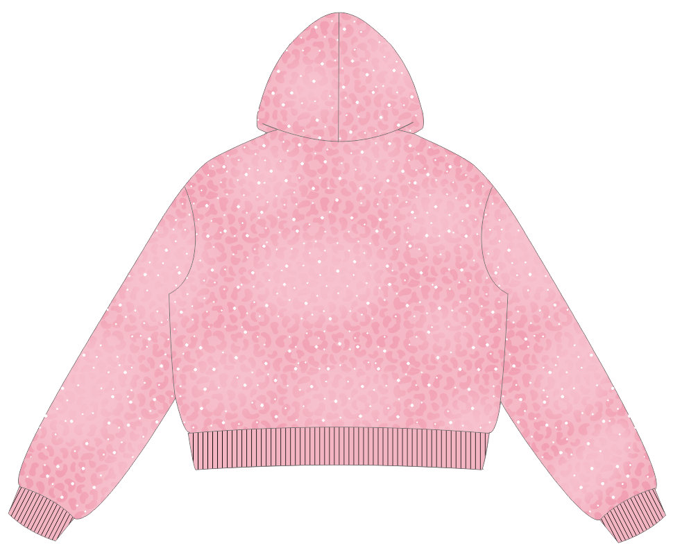 "EXOTIC" Pink Panther Zip-Up
